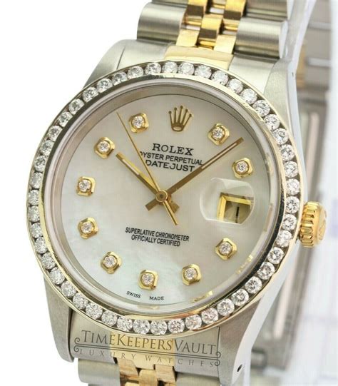 rolex datejust 36 case thickness|rolex datejust 36mm diamond bezel.